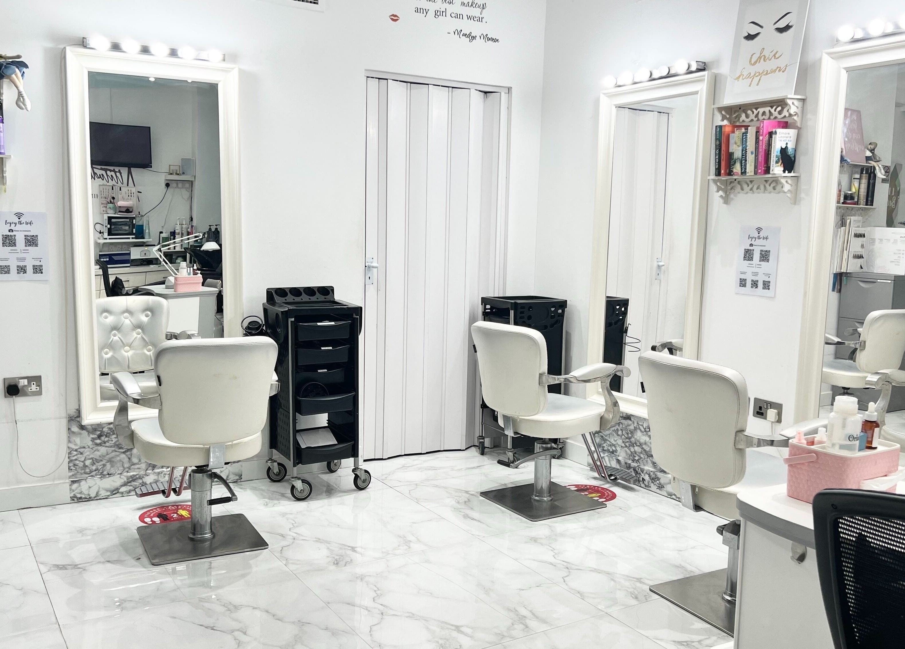 Modern salon chairs and mirrors at Winter Beauty Salon And Spa, Abu Dhabi, Abu Dhabi, AE.