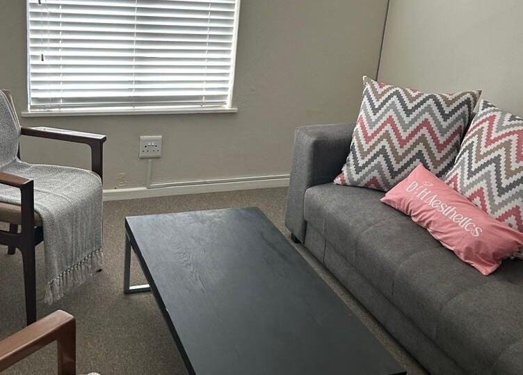 Cozy seating area at Permanent Make-Up by Prawlene, Cape Town, Western Cape, ZA featuring stylish decor.