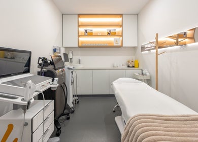 Modern treatment room at Prime Cosmetic Clinic - Melbourne, Camberwell, Victoria, AU with advanced equipment.