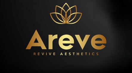 Elegant gold logo of Areve Revive Aesthetics in Arlington Heights, Illinois, US.