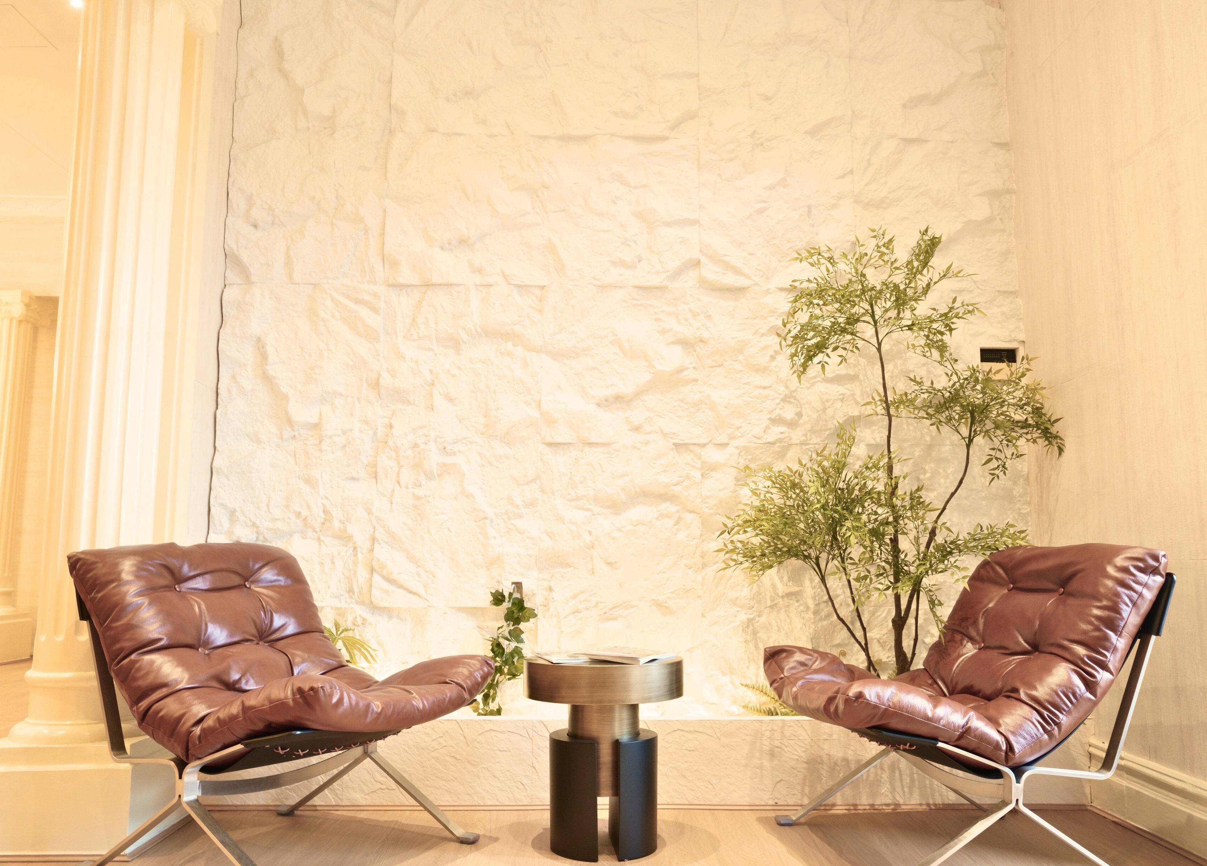 Comfortable seating area at Soothe Massage & Day Spa, Nedlands, Western Australia, AU, featuring plush chairs.