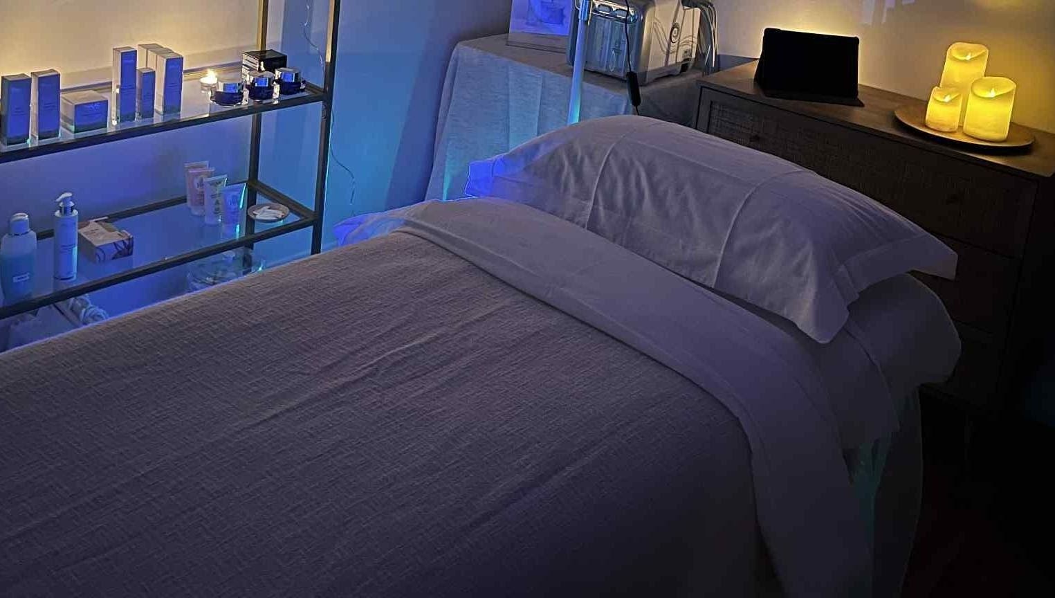 Salle de soin apaisante chez Catella Experte bien être, Neyron, Auvergne-rhône-alpes, FR.