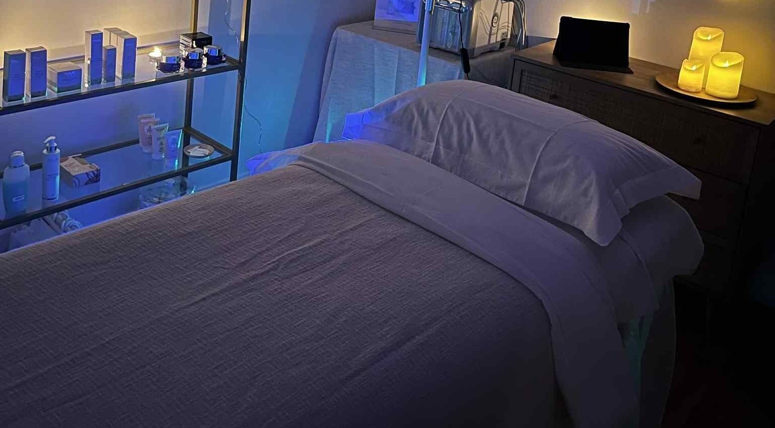 Salle de soin apaisante chez Catella Experte bien être, Neyron, Auvergne-rhône-alpes, FR.