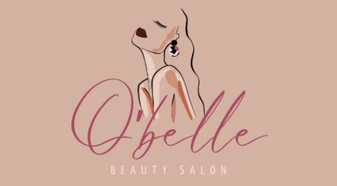 Illustratie van vrouwelijke figuur met O'belle logo, een beauty salon in Heist-op-den-berg, Vlaams Gewest, BE.