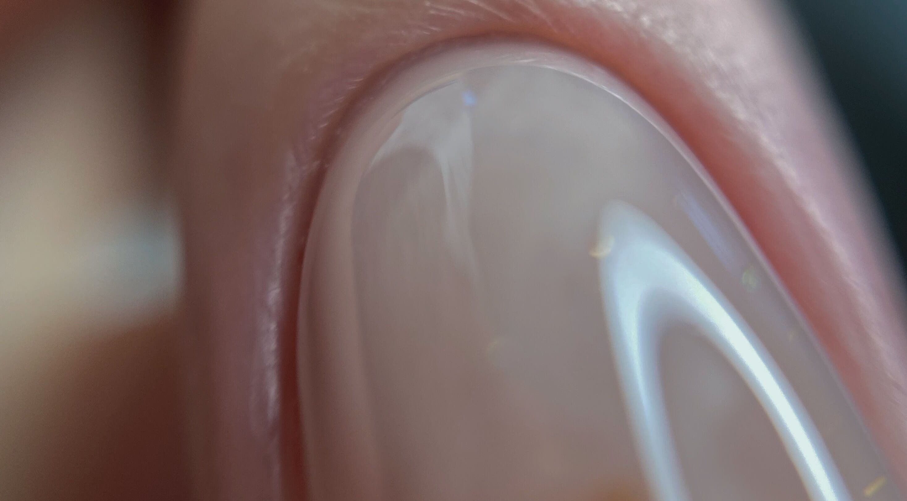 Close-up of a glossy manicured nail at Beauty space by Lelya Magay, Limerick, County Limerick, IE.