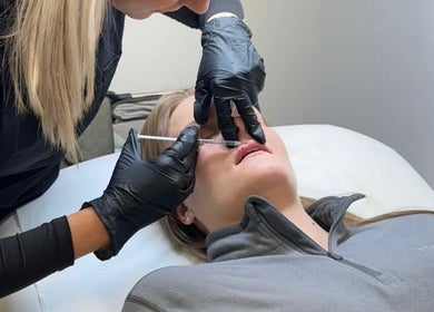Professional lip treatment at Aesthetics By Anna, Southport, England, GB enhancing facial beauty.
