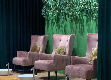 Stylish pink chairs at Srijeda Putrajaya, a tranquil spa in Putrajaya, Wilayah Persekutuan Putrajaya, MY.
