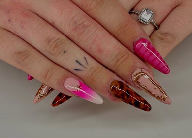 Detailed nail art at Borscz Beauty, Gowrie, Australian Capital Territory, AU, showcasing intricate designs.