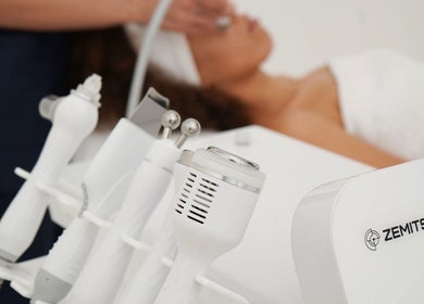 Glow Therapy equipment at Rio Edition, London, England, GB providing advanced beauty treatments.
