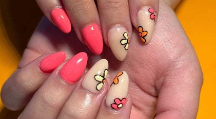 Pink Collar Nails