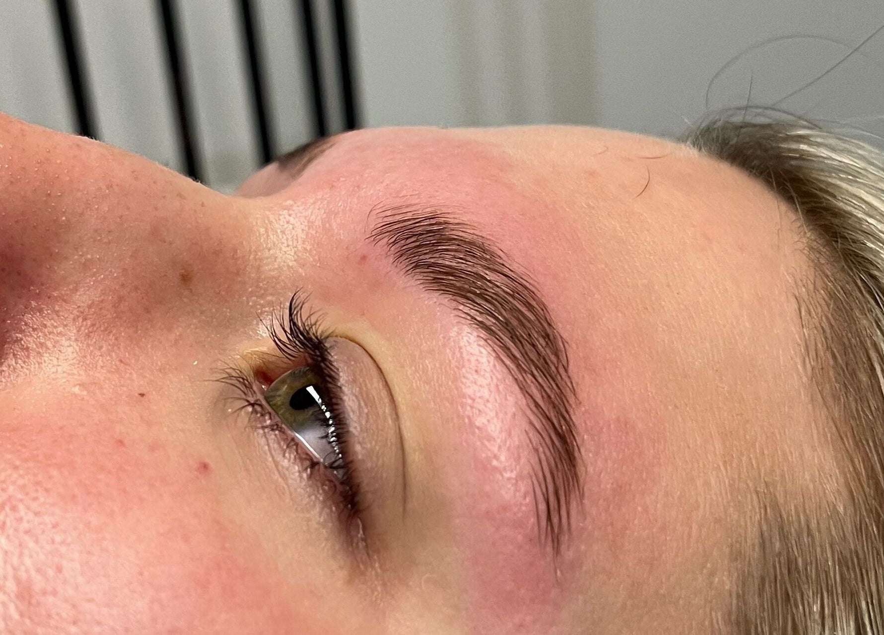 Perfectly shaped eyebrow at Lust Beauty Bar, Redland Bay, Queensland, AU.