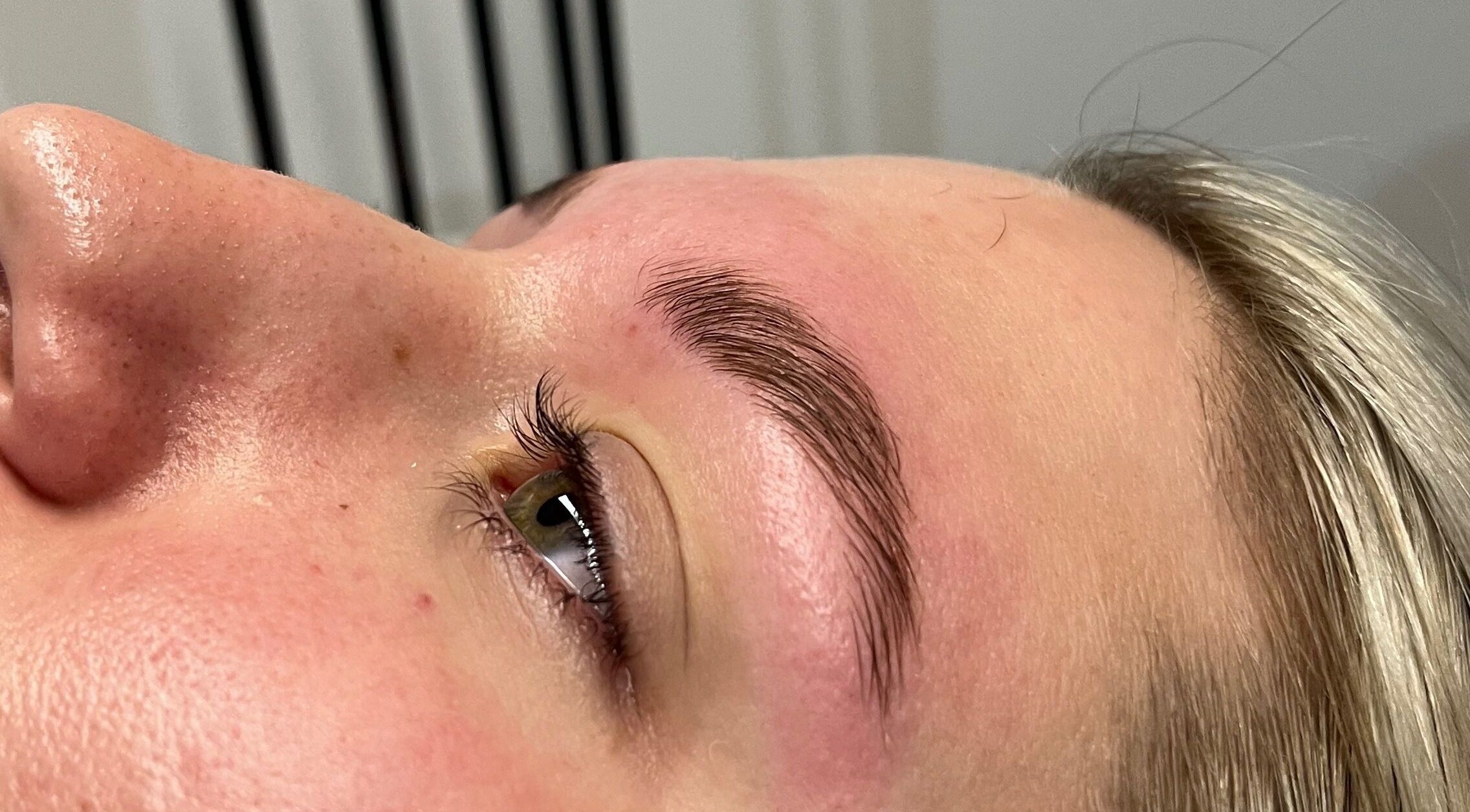 Perfectly shaped eyebrow at Lust Beauty Bar, Redland Bay, Queensland, AU.