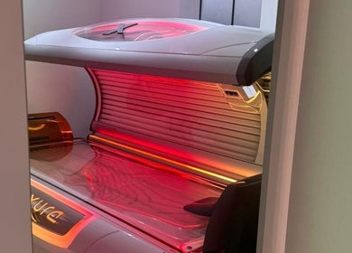 Modern tanning booth at Olive's Beauty & Tanning - Beckenham, Beckenham, England, GB, offering premium services.