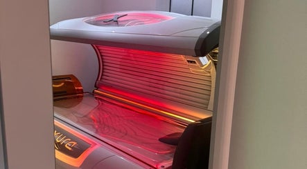 Modern tanning booth at Olive's Beauty & Tanning - Beckenham, Beckenham, England, GB, offering premium services.