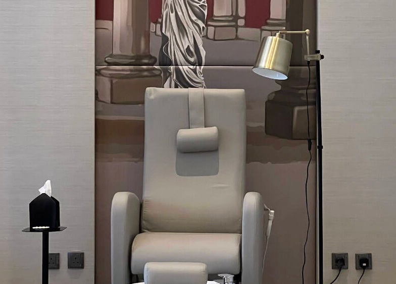 Luxury spa chair at Myalo Spa in Riyadh, Riyadh Province, SA, offering premium relaxation.