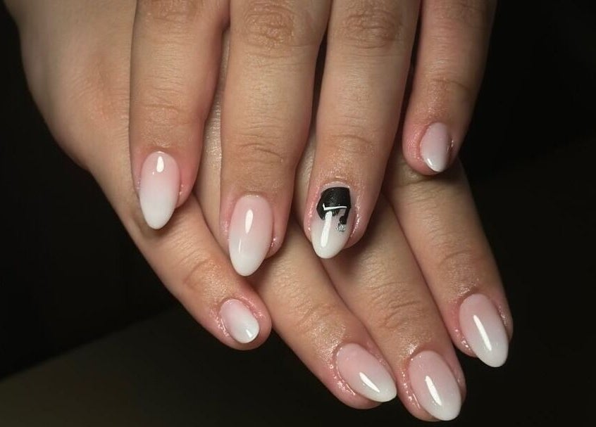 Stylish ombre nails with unique design at Myalo Spa, Riyadh, Riyadh Province, SA.