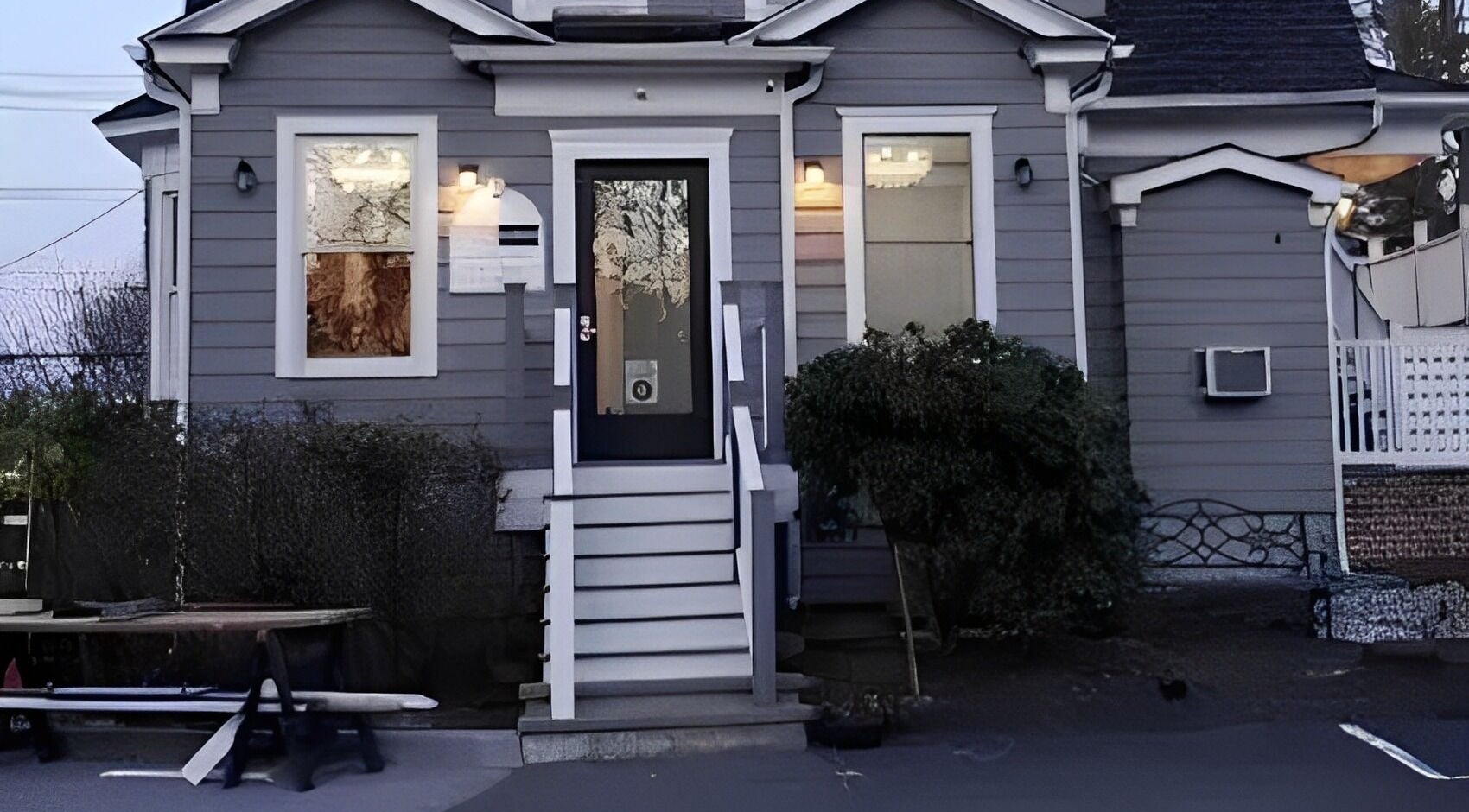 Exterior of Paris Salon in Ridgefield, Connecticut, US, featuring a welcoming facade and elegant entrance.