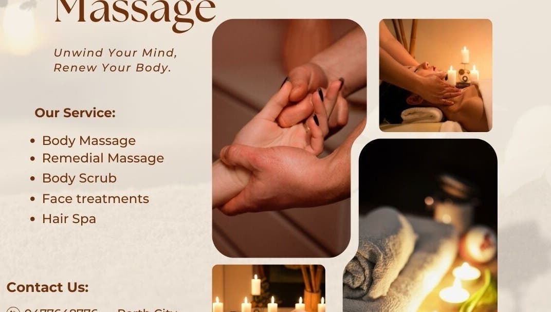 Relaxing massage at Sukhothai - massage Northbridge, Perth, Western Australia, AU with candles and peaceful ambiance.