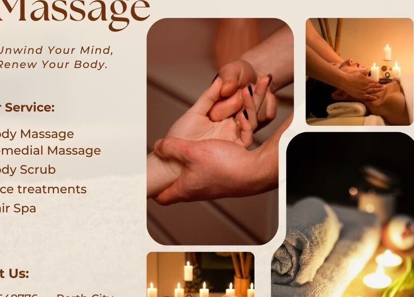 Relaxing massage at Sukhothai - massage Northbridge, Perth, Western Australia, AU with candles and peaceful ambiance.