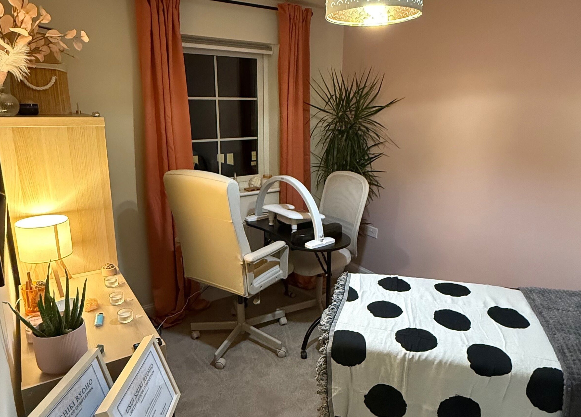 Essence Beauty’s tranquil room with cozy seating and decor in Barnsley, England, GB.
