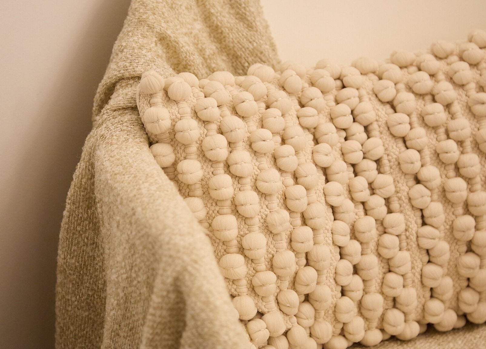 Elegant textured pillow exemplifying Rejuvee's cozy ambiance in Surry Hills, New South Wales, AU.