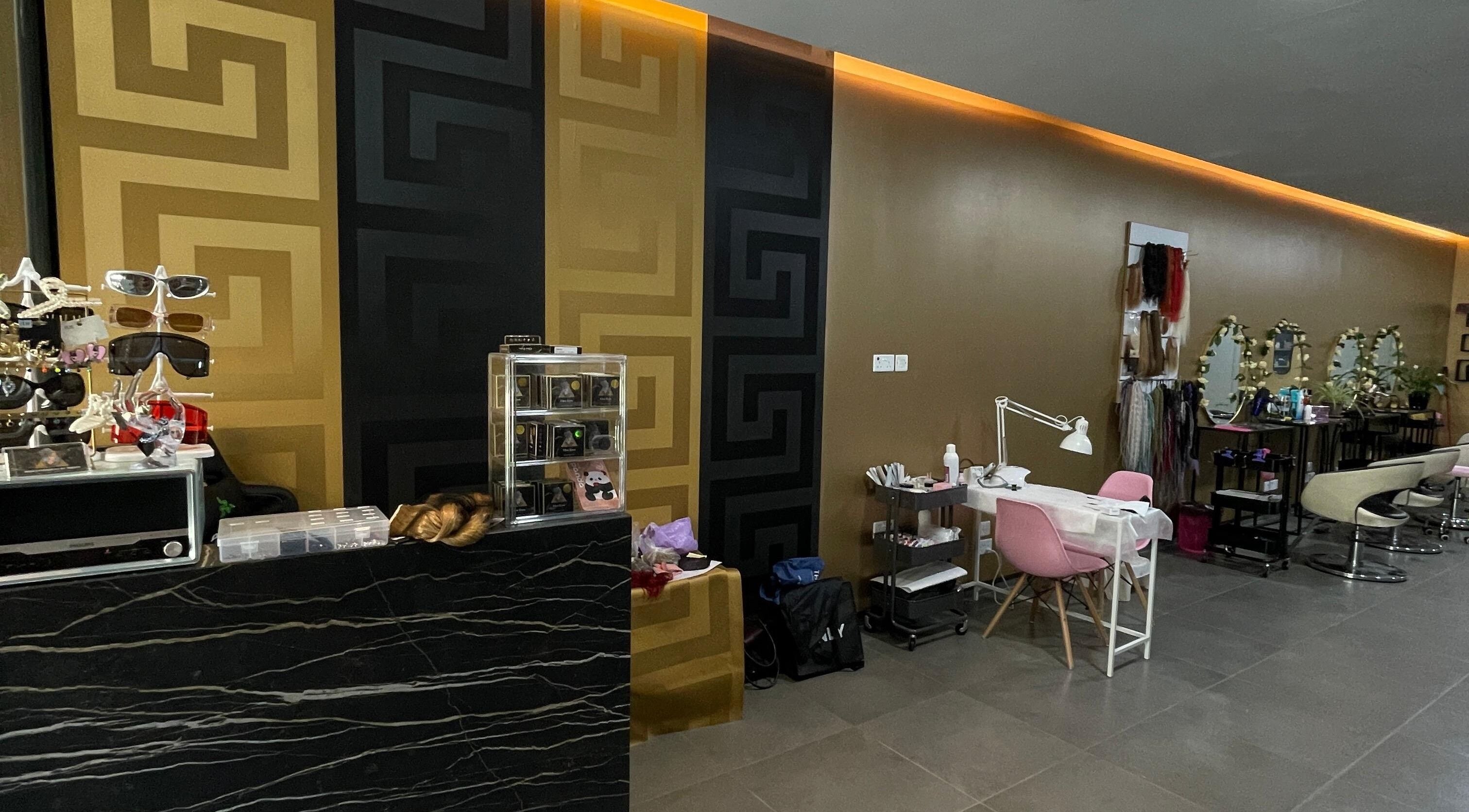 Stylish setup at Hair Extensions by Yasmin Fgura in Il-fgura, MT featuring modern decor and beauty stations.