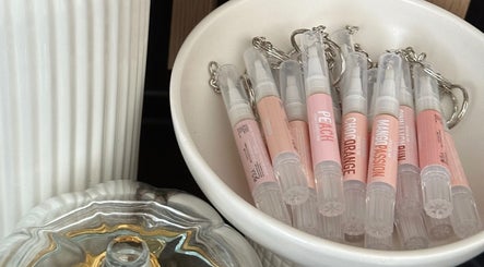 A selection of scented pens in a bowl at Muse Beauty Studio, Port Talbot, Wales, GB.