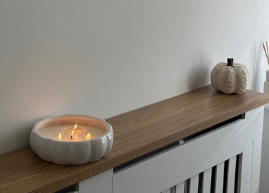 Tranquil candle setting at Muse Beauty Studio, Port Talbot, Wales, GB, creating a calming ambiance.