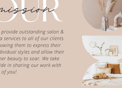 Vita Bella LLC mission statement with serene decor in Naugatuck, Connecticut, US, enhancing client experience.