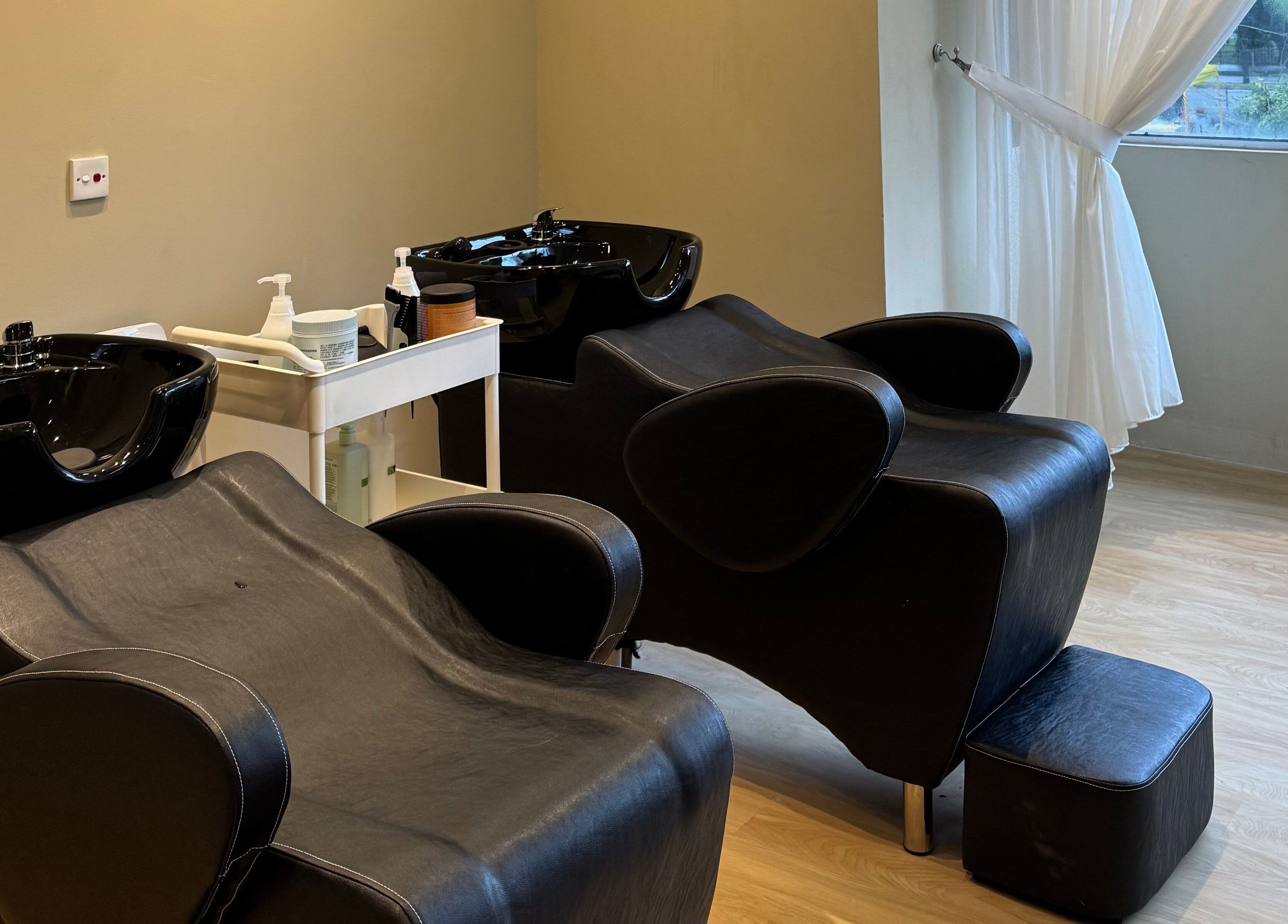 Elegant wash stations at Aurora Muslimah Salon & Spa Setapak, Kuala Lumpur, Wilayah Persekutuan Kuala Lumpur, MY.