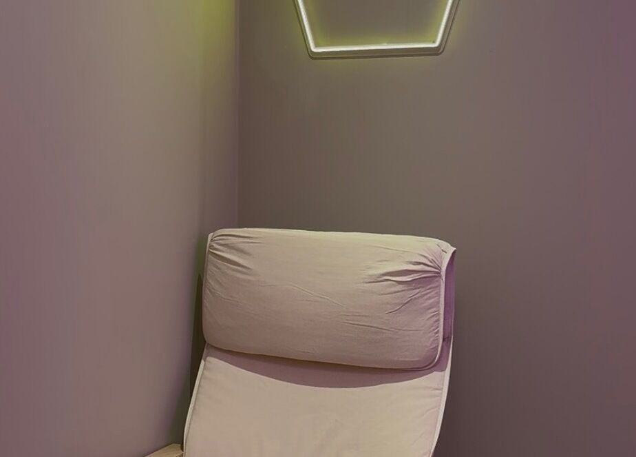 Cozy massage chair at Aurora Muslimah Salon & Spa Setapak, Kuala Lumpur, MY. Perfect for relaxation.