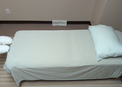 Massage table at Crystal Pavis, LMT in Cromwell, Connecticut, US, offering relaxation and wellness.