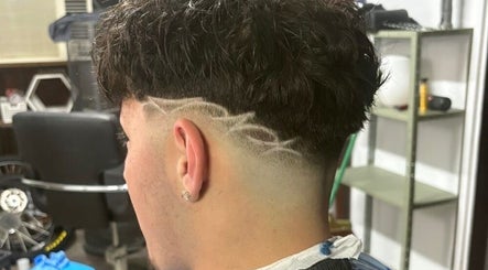 Intricate haircut design at oyblendz in Melbourne, Victoria, AU showcasing unique style and precision.