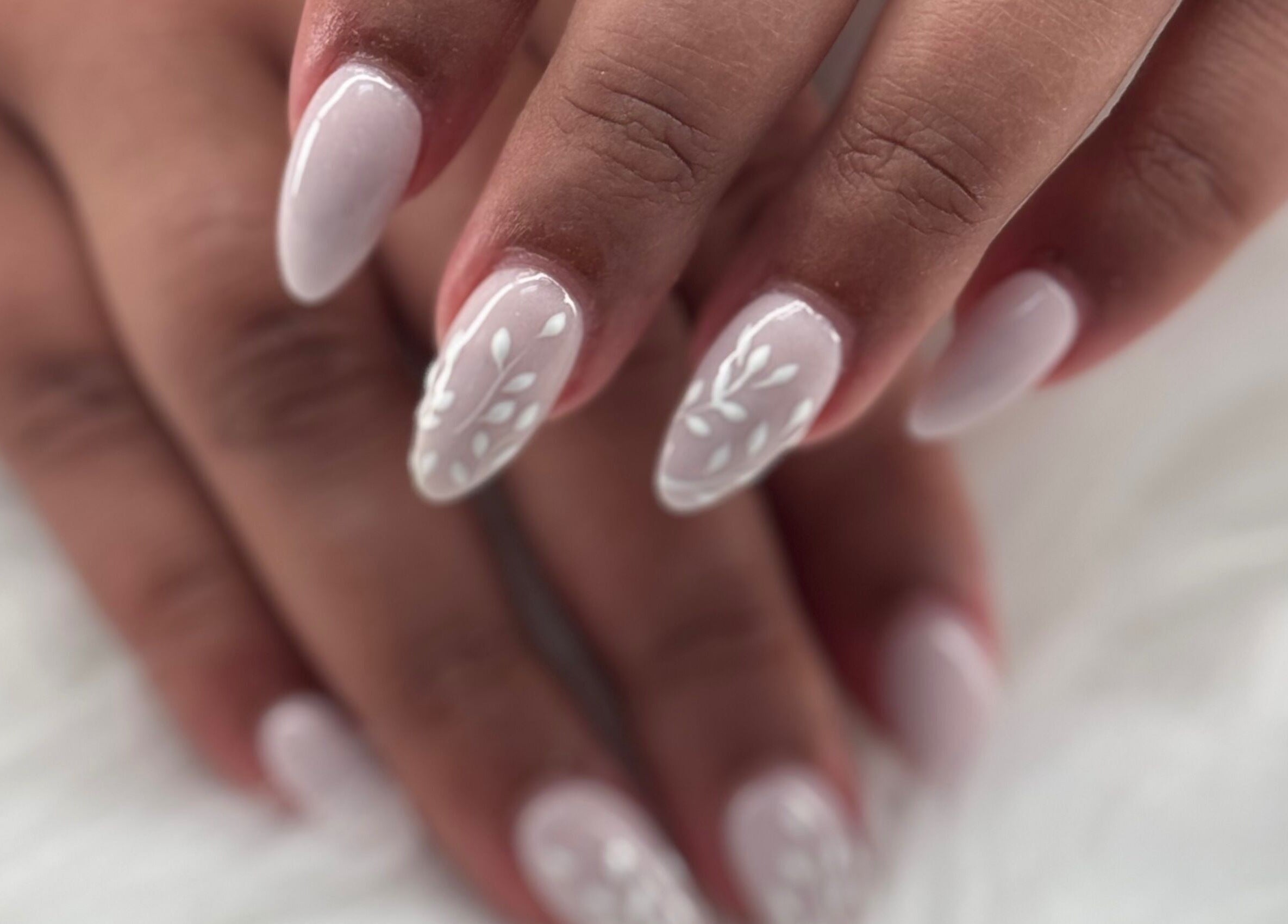 Elegant nail art design at Four Seasons Nails and Spa Sherwood, Sherwood, Oregon, US.