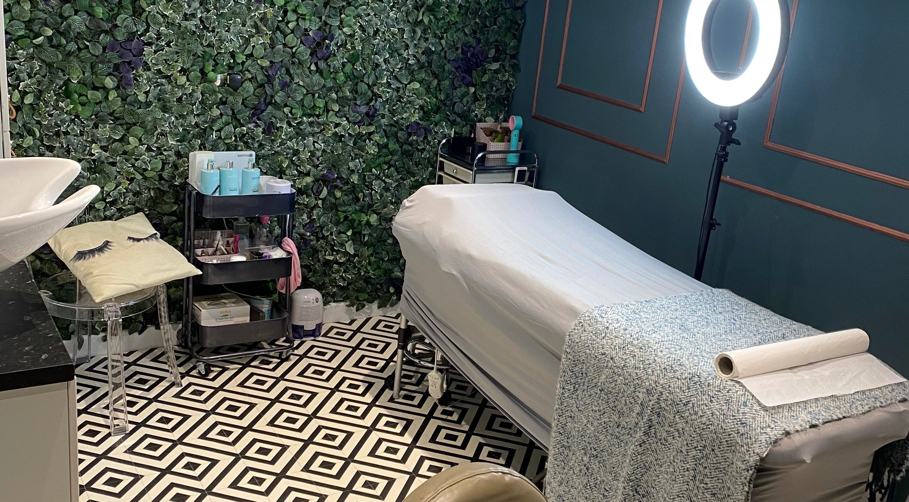 Relaxing treatment room at 86 Sassy Hair and Beauty, Newcastle upon Tyne, England, GB, with lush decor.