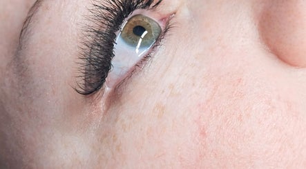 Detailed eye lash extension at What the Fluff! Lashes & Brows, Nottingham, England, GB.