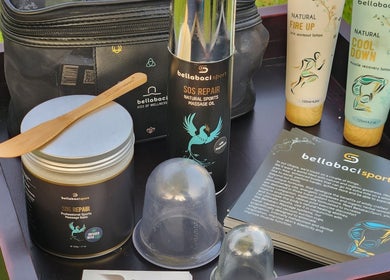 Habitual Beauty's premium wellness products on display in Cape Town, Western Cape, ZA.