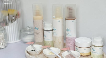 Skincare products displayed at Mandala Skin by Claudia, Macleay Island, Queensland, AU.