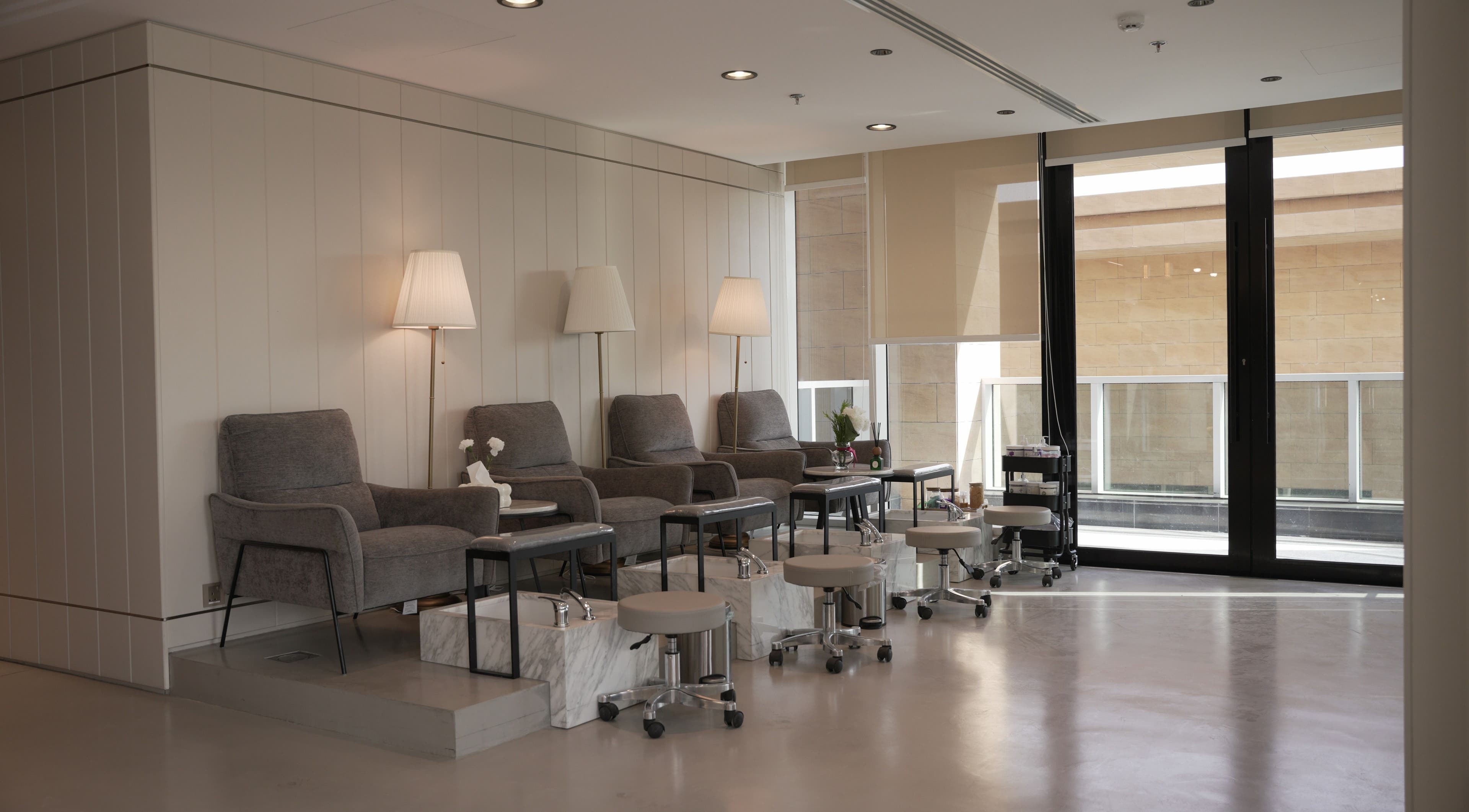 Chic and modern pedicure area at Franck Provost I فرانك بروفوست, Riyadh, Riyadh Province, SA.