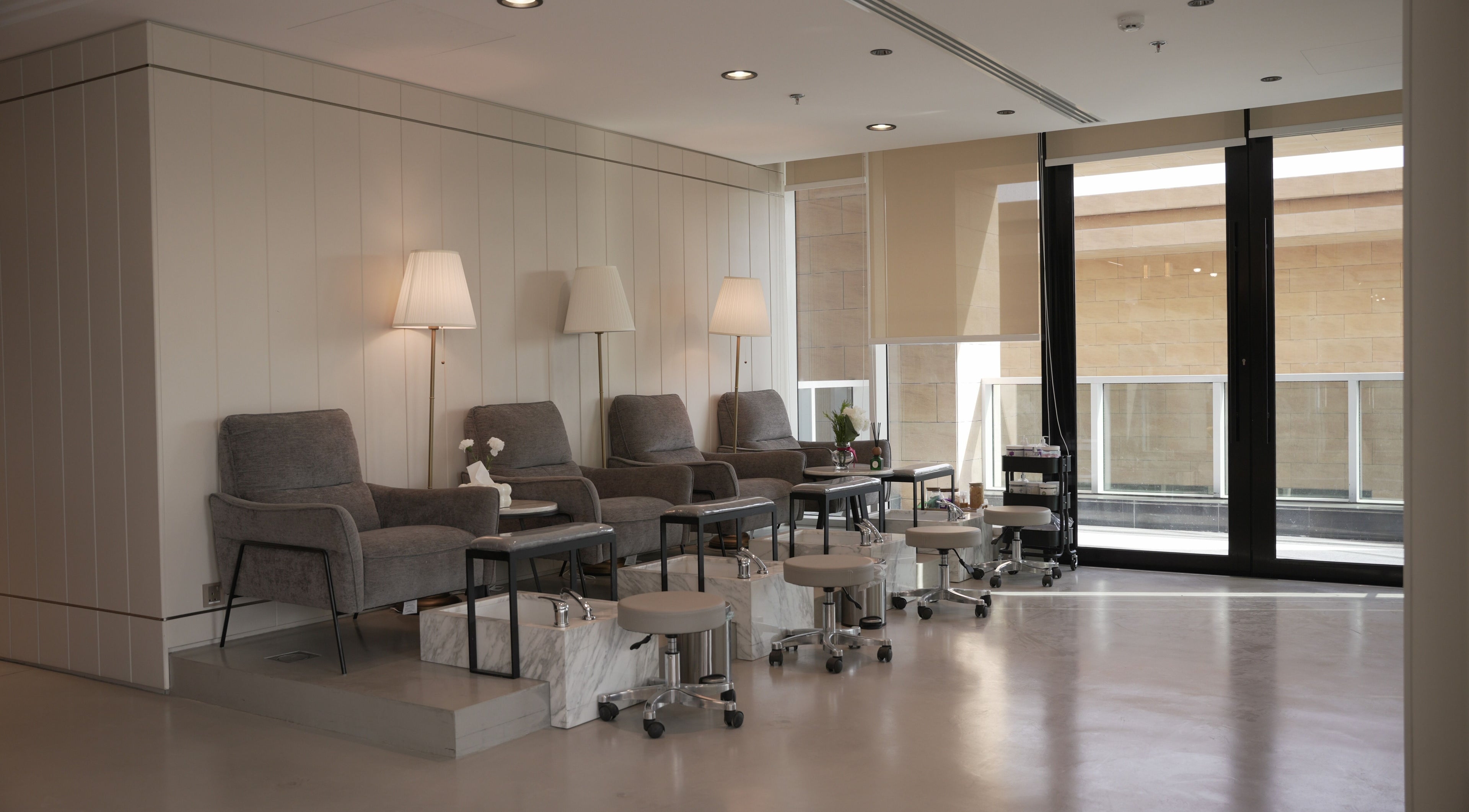 Chic and modern pedicure area at Franck Provost I فرانك بروفوست, Riyadh, Riyadh Province, SA.