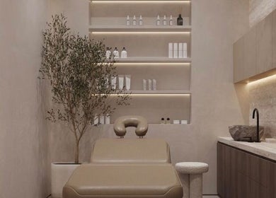 Tranquil therapy room at Cathy’s Ideal Beauty Clinic, Gladesville, New South Wales, AU, featuring a plush treatment bed.
