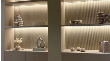 Elegant shelf decor at Cathy’s Ideal Beauty Clinic, Gladesville, New South Wales, AU showcasing modern design.