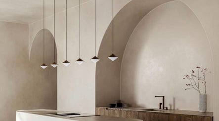 Chic, minimalist reception at Cathy’s Ideal Beauty Clinic, Gladesville, New South Wales, AU. Modern, inviting decor.