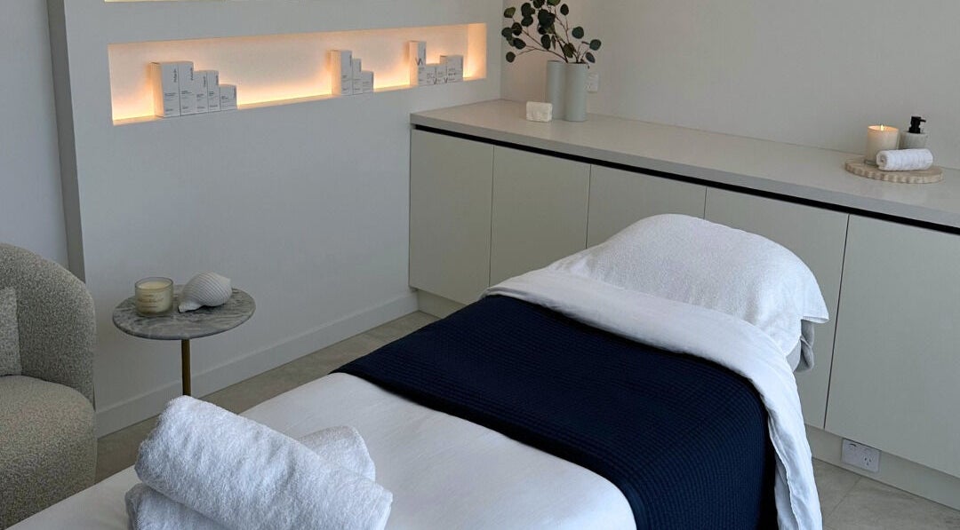 Tranquil treatment room at Cathy’s Ideal Beauty Clinic, Gladesville, New South Wales, AU.