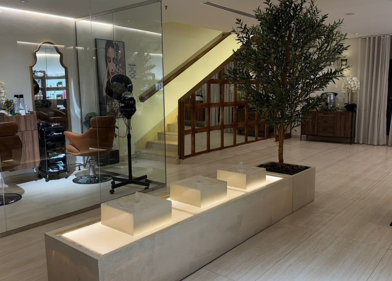 Stylish interior of Rosoleen Beauty&Spa صالون روزولين, Riyadh. Features chic decor and inviting salon chairs.