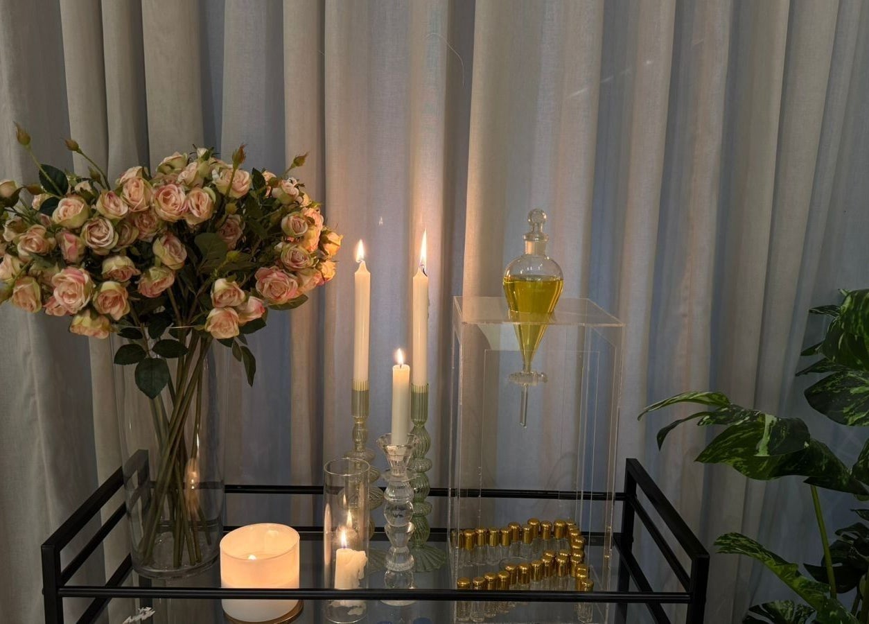 Elegant roses and candles at Rosoleen Beauty&Spa صالون روزولين, الرياض, Riyadh Province, SA.
