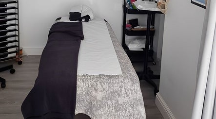 Tranquil massage room at Above & beyond beauty & massage in Sutton-in-ashfield, England, GB.