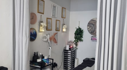 A serene beauty room at Above & Beyond Beauty & Massage, Sutton-in-Ashfield, England, GB with elegant decor.