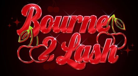 Vibrant logo with cherries for Bourne2lash in Brynhyfryd, Wales, GB.