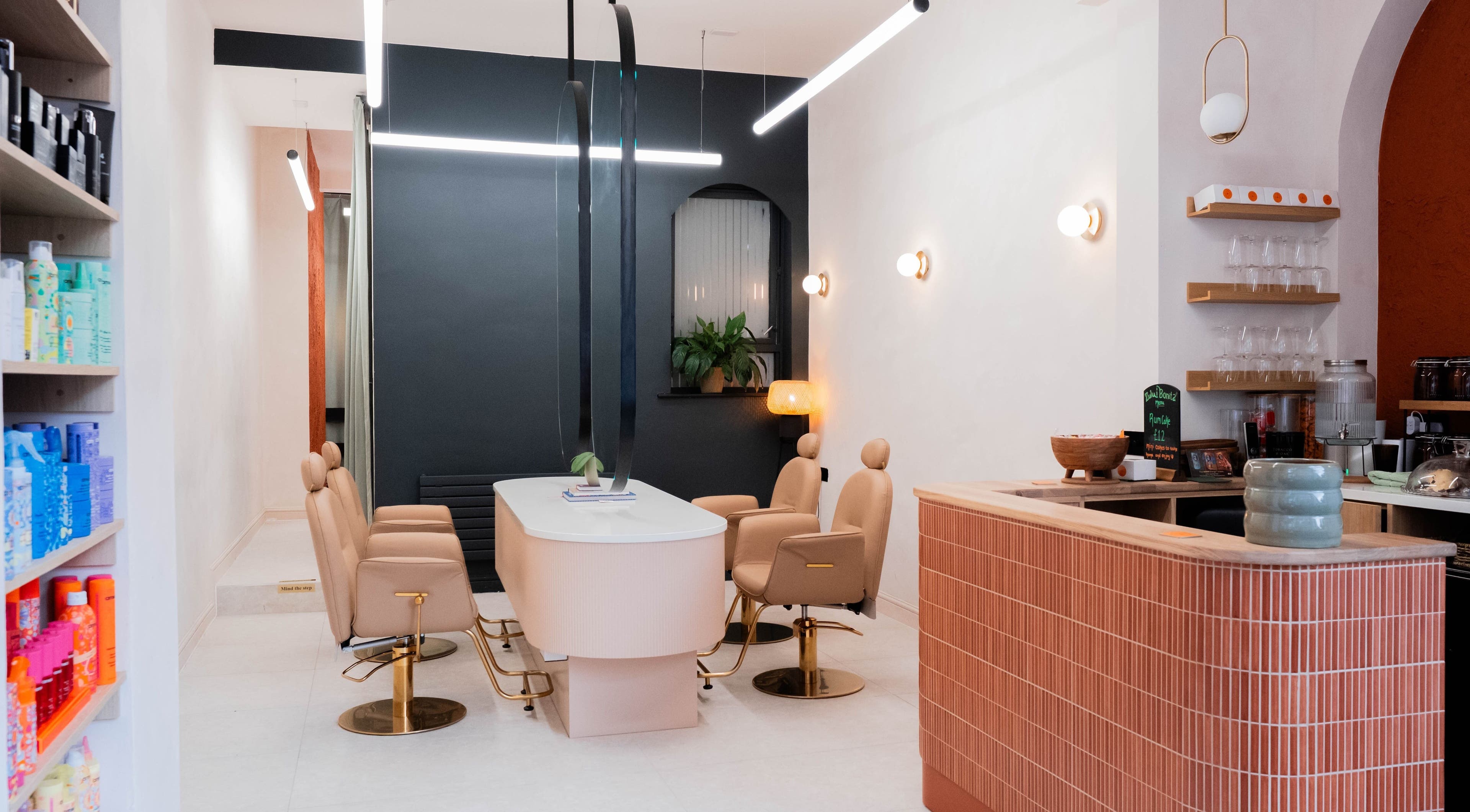 Luxurious interior of Zulu Bonita, London, England, GB, showcasing sleek chairs and modern decor.